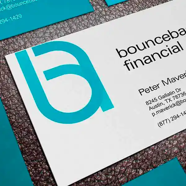 bounceback logo financial branding services corporate